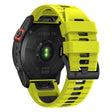 Garmin Fenix 7 Pro / Fenix 7 Silicone Watch Bands Dual-Color Replacement Strap - Lime+Black