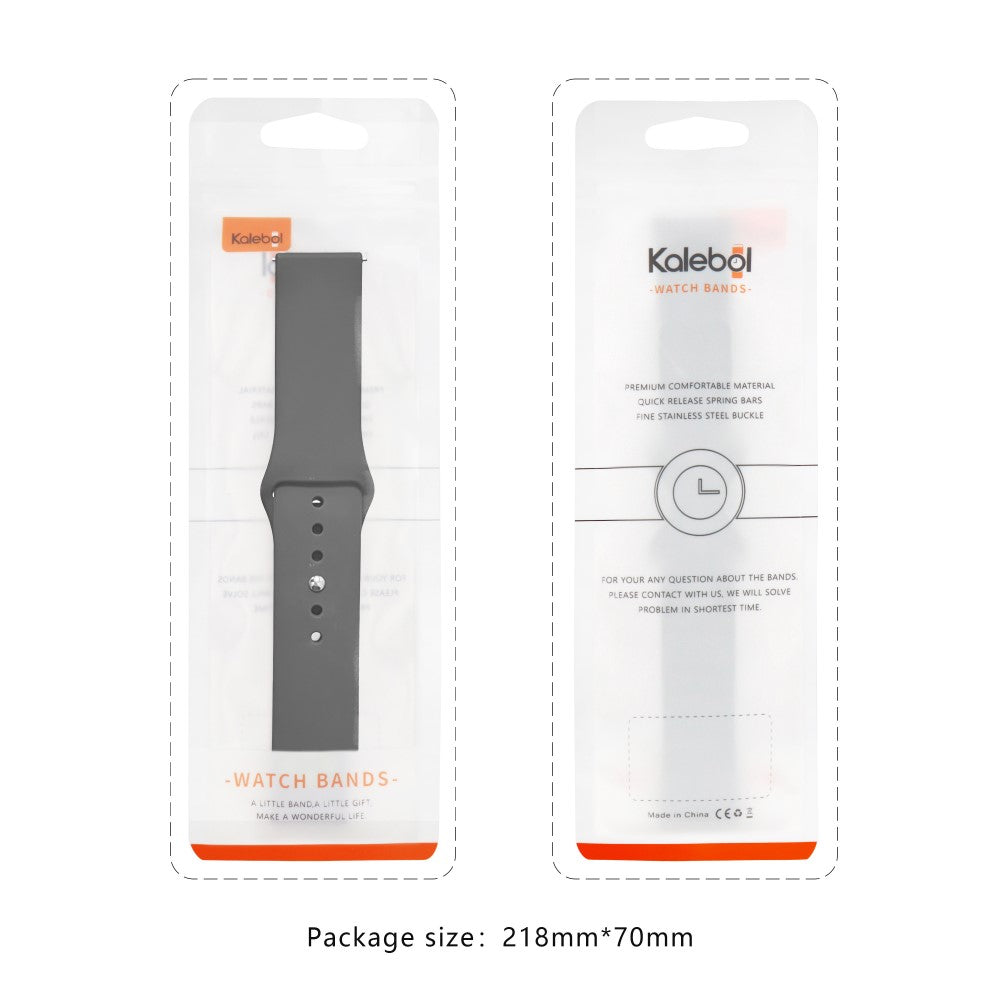 KALEBOL Apple Watch 49mm / 45mm / 44mm / 42mm Silicone Watch Straps, Size: S / M - White#serie_4