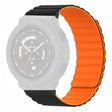 Huami Amazfit Active Edge (A2212) Magnetic Watch Band Silicone Watch Strap - Black+Orange