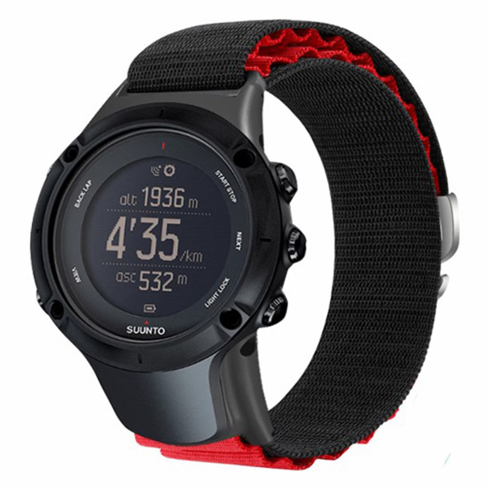 Eminent Nylon Universal Rem passer til Suunto Smartwatch - Rød#serie_7