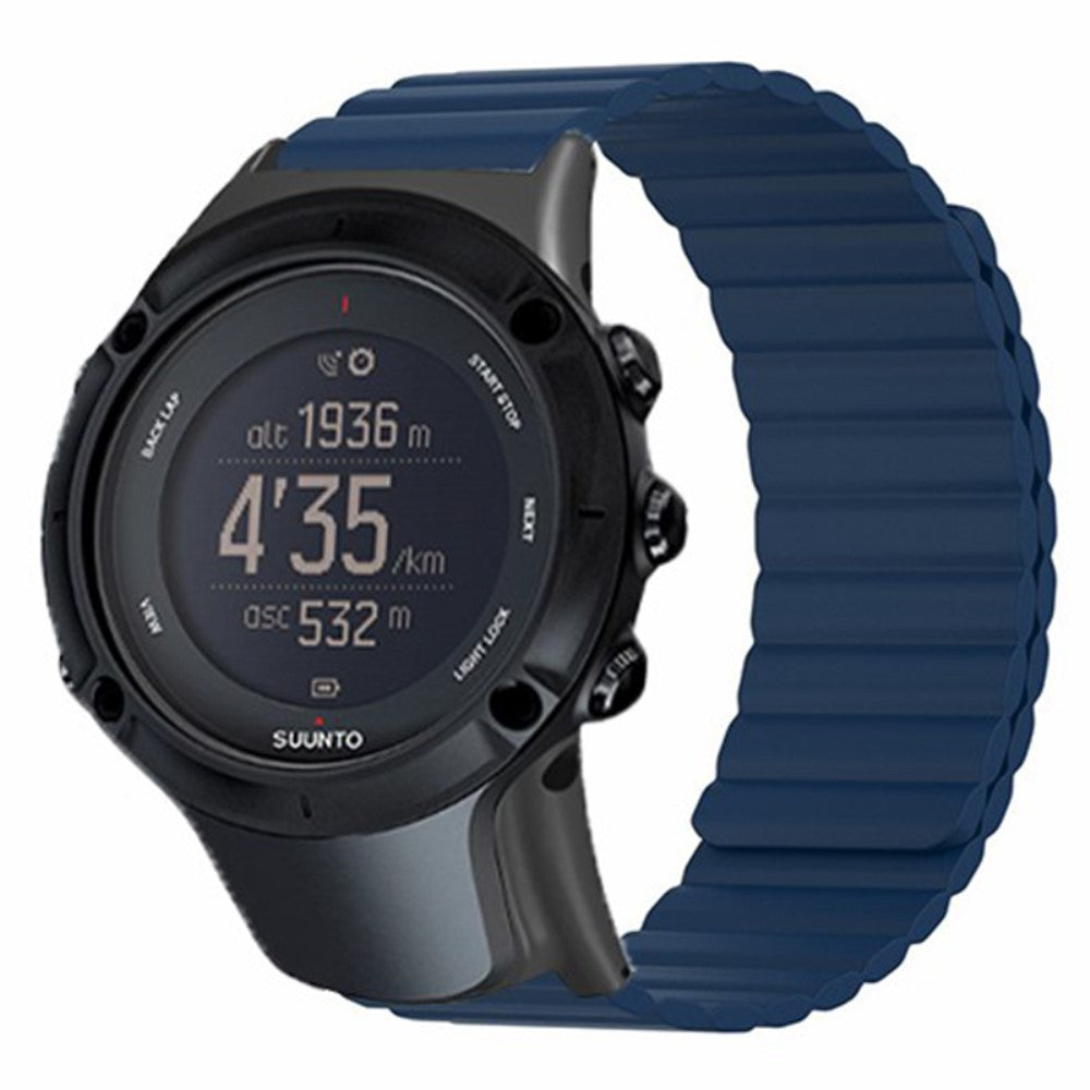 Helt Vildt Elegant Silikone Universal Rem passer til Suunto Smartwatch - Blå#serie_6