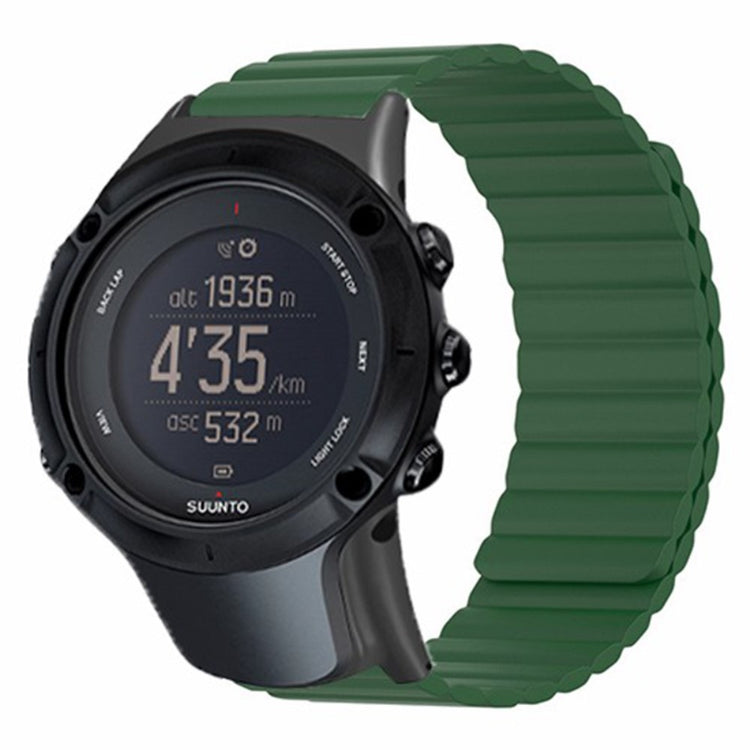 Helt Vildt Elegant Silikone Universal Rem passer til Suunto Smartwatch - Grøn#serie_7