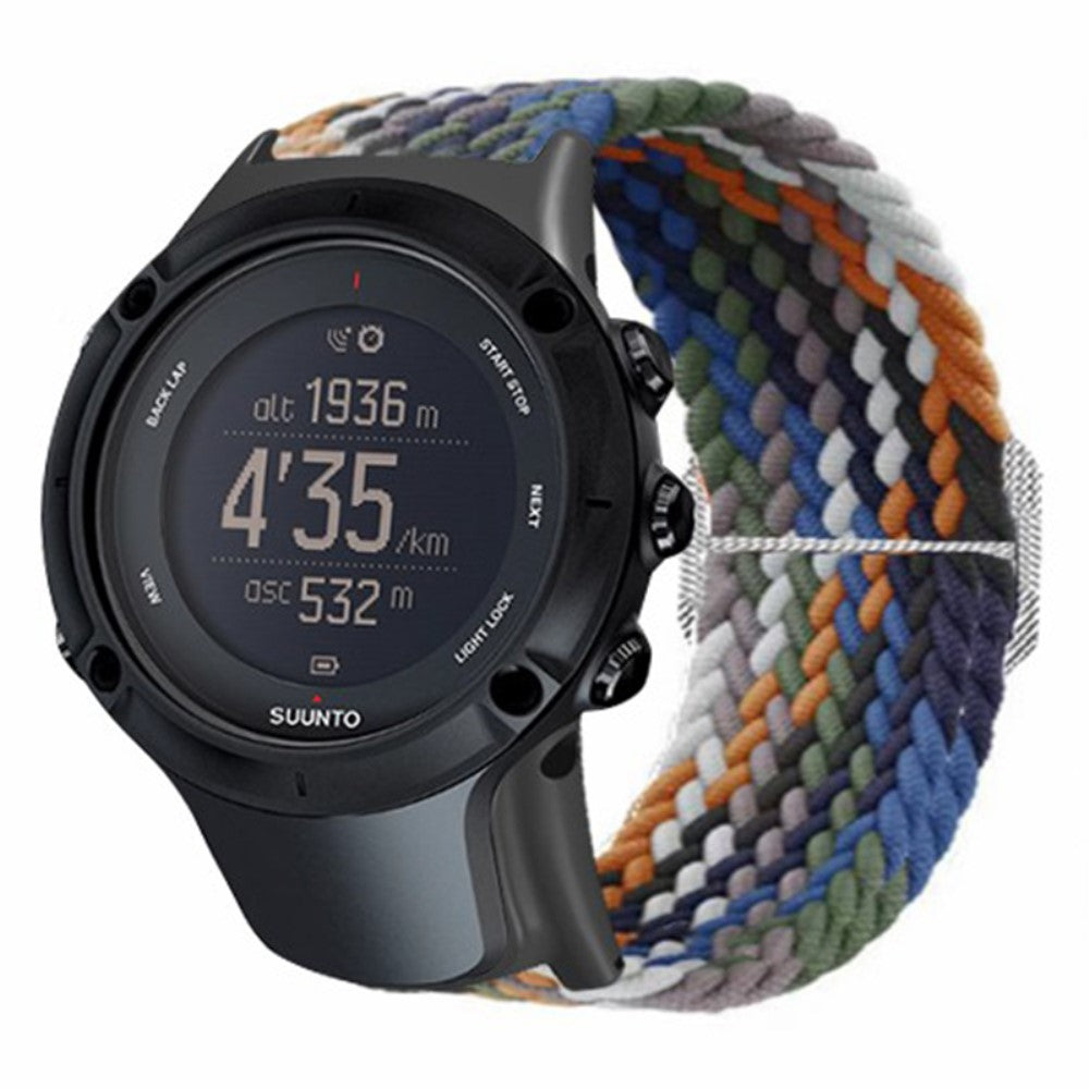 Glimrende Nylon Universal Rem passer til Suunto Smartwatch - Flerfarvet#serie_13