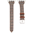 Apple Watch 49mm / 45mm / 44mm / 42mm Cow Leather and Fabric Watch Strap - Style A