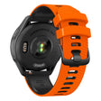 Coros Pace 3 / Apex 46mm / Apex Pro Watch Strap 22mm Dual Color Silicone Band - Orange+Black