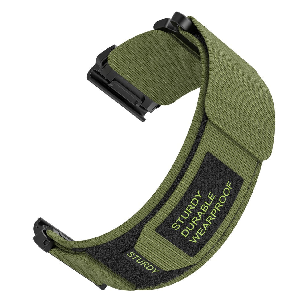 Vildt Hårdfør Nylon Universal Rem passer til Garmin Smartwatch - Grøn#serie_3