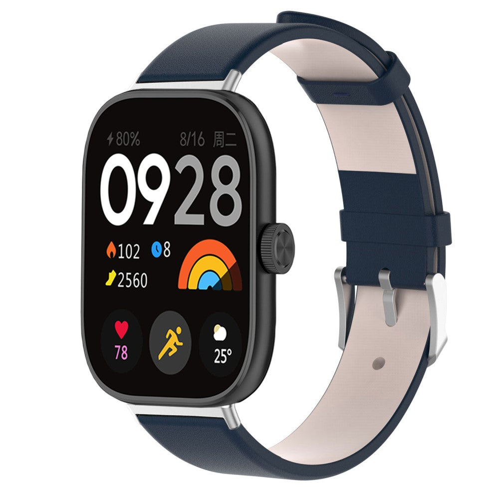 Kunstlæder Universal Rem passer til Xiaomi Smart Band 8 Pro / Xiaomi Redmi Watch 4 - Blå#serie_5