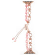 Apple Watch Series 41mm / 40mm / 38mm Pearls Watch Strap Chain Band - Pink Pearl / Rose Gold