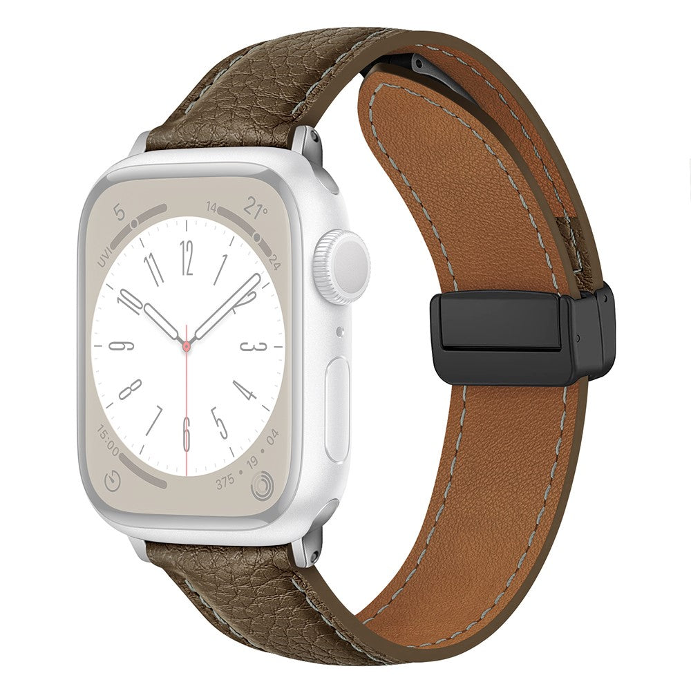 Vildt Godt Kunstlæder Universal Rem passer til Apple Smartwatch - Brun#serie_9