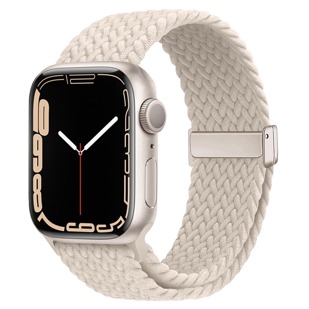 Mega Elegant Nylon Universal Rem passer til Apple Smartwatch - Hvid#serie_14