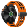 Garmin Fenix 7X Pro / Fenix 7X Magnetic Buckle Replacement Band 26mm Silicone Strap - Orange+Black