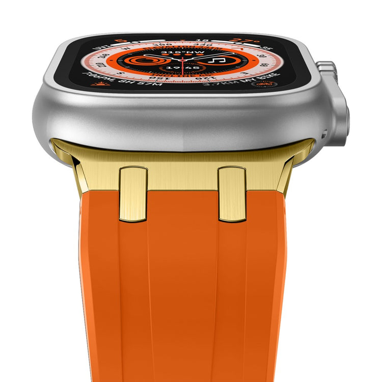 Mega Sejt Silikone Universal Rem passer til Apple Smartwatch - Orange#serie_7