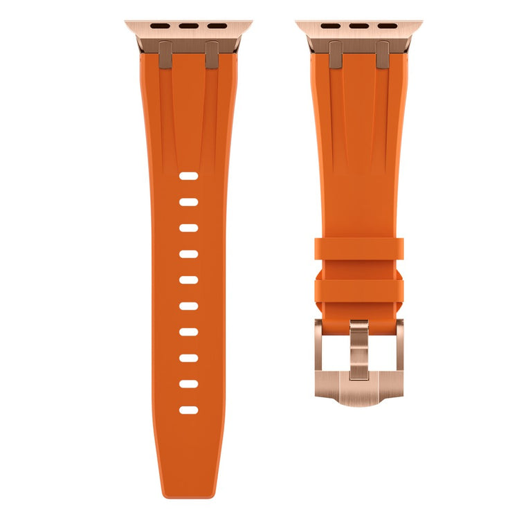 Mega Sejt Silikone Universal Rem passer til Apple Smartwatch - Orange#serie_12