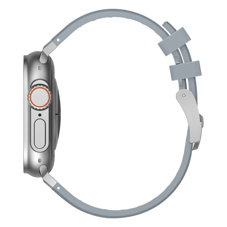 Mega Sejt Silikone Universal Rem passer til Apple Smartwatch - Sølv#serie_19