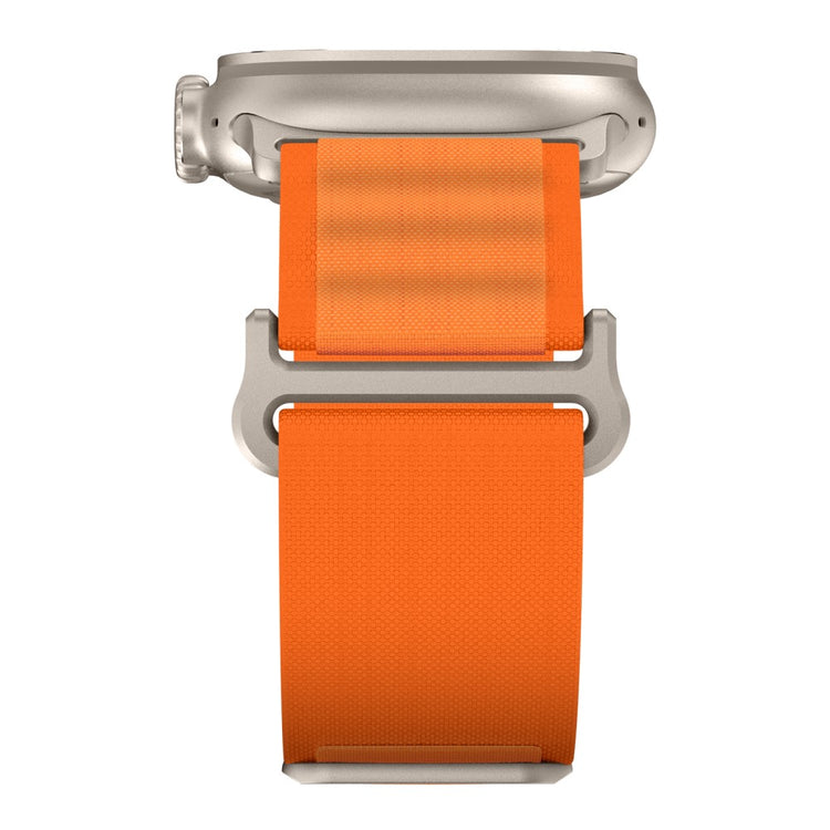 Helt Vildt Slidstærk Nylon Universal Rem passer til Apple Smartwatch - Orange#serie_2