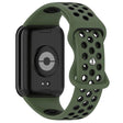 KALEBOL KLB-SSGJ-002 Xiaomi Smart Band 8 Pro / Redmi Watch 4 Silicone Strap Dual Color - Army Green+Black