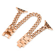 Apple Watch Series 49mm - 45mm - 44mm - 42mm Universal Stainless Steel Band - Rose Gold
