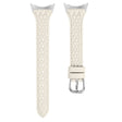 Fitbit Versa 4 / Sense 2 Replacement Band Top-Layer Cow Leather Watch Strap - Apricot