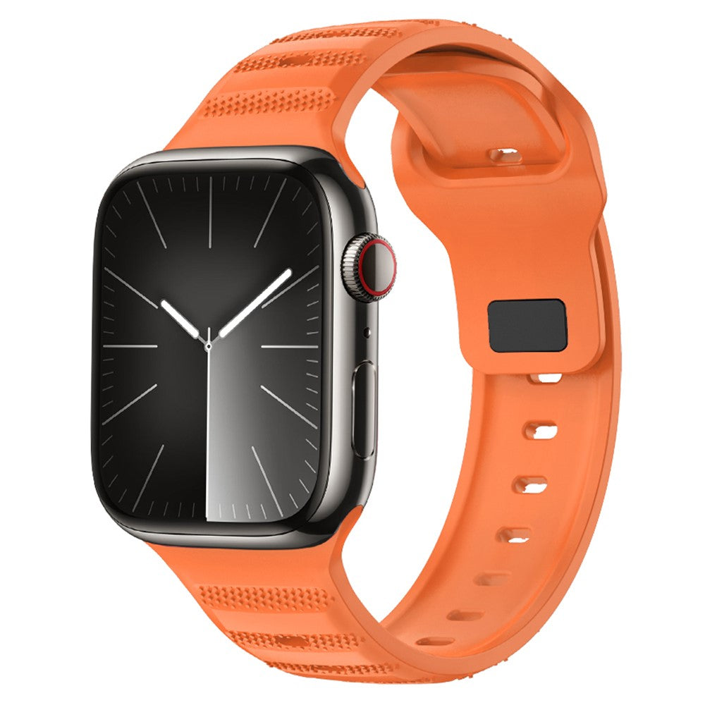 Superflot Silikone Universal Rem passer til Apple Smartwatch - Orange#serie_3