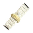 Apple Watch Series 49mm - 45mm - 44mm - 42mm Universal Knitting Bracelet Strap - Beige