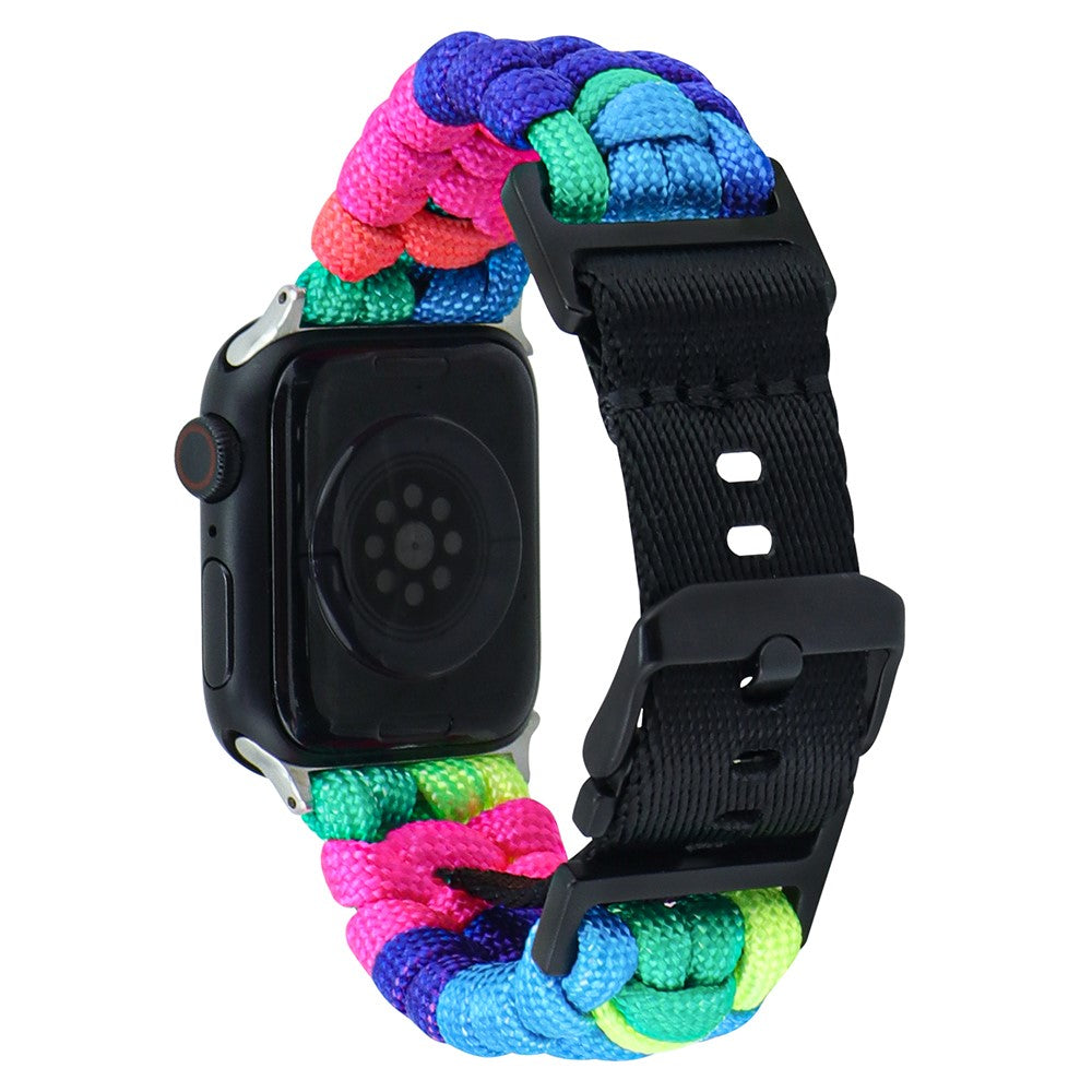 Vildt Pænt Nylon Universal Rem passer til Apple Smartwatch - Flerfarvet#serie_7