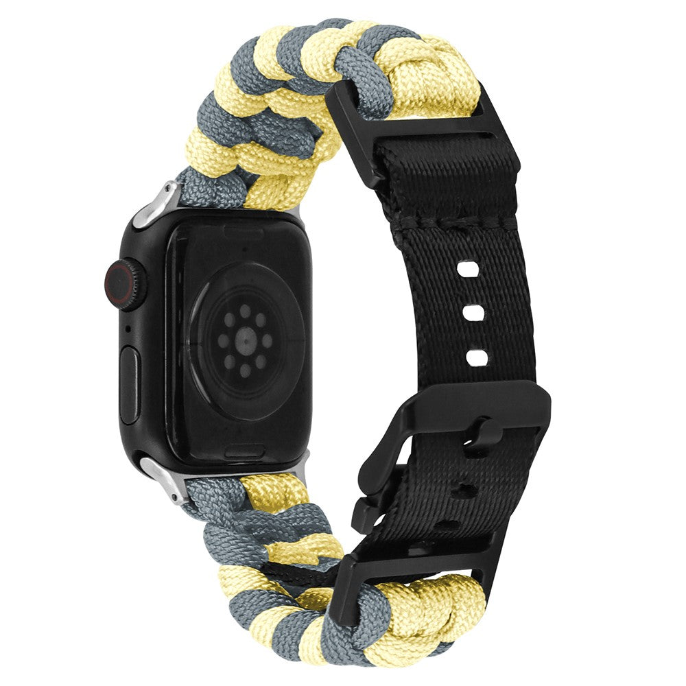 Super Hårdfør Nylon Universal Rem passer til Apple Smartwatch - Gul#serie_2