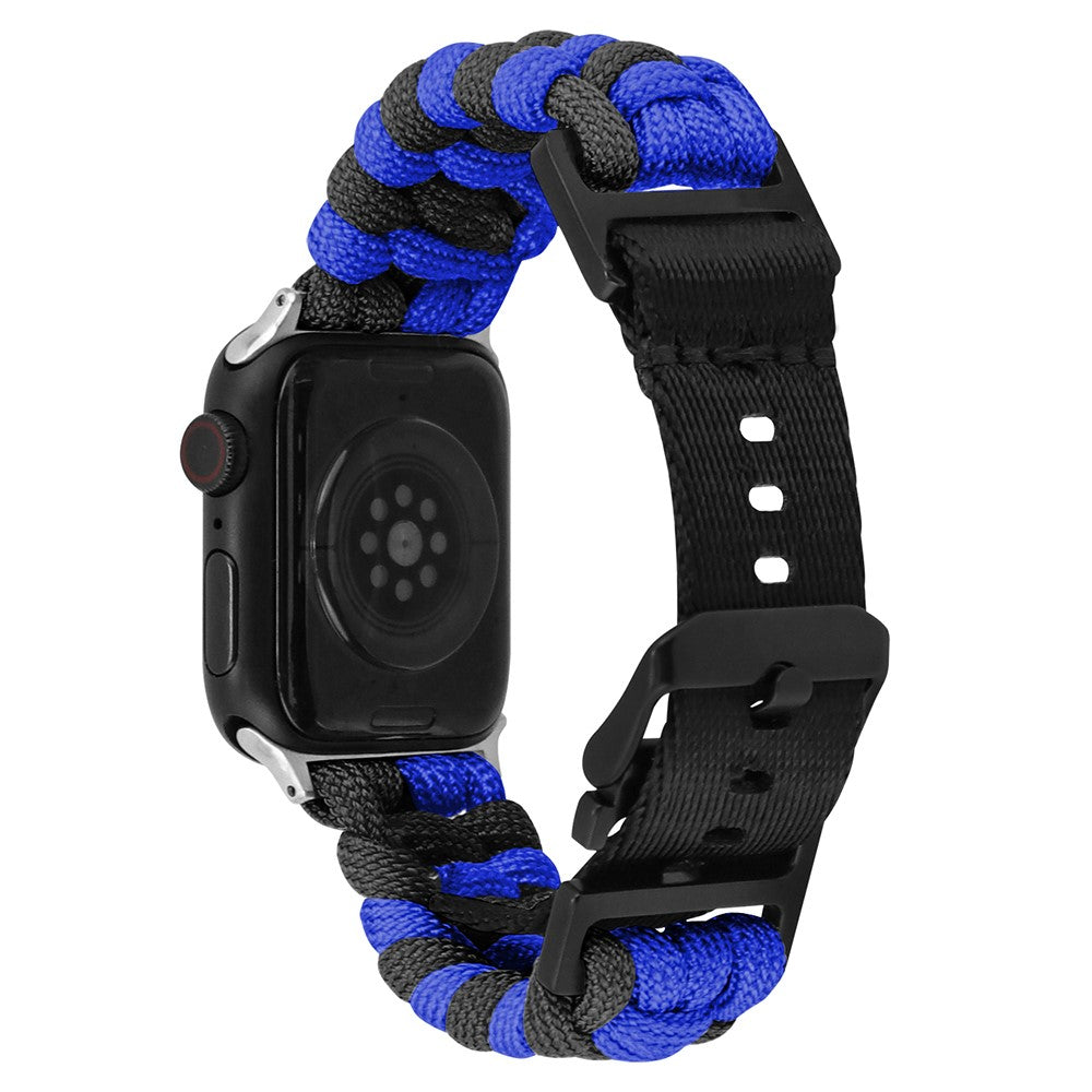 Super Hårdfør Nylon Universal Rem passer til Apple Smartwatch - Blå#serie_10