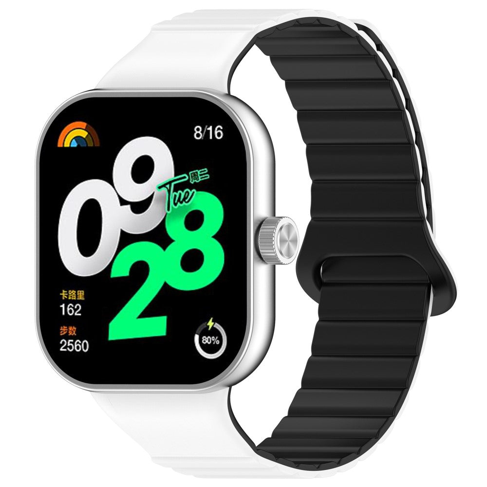 Silikone Universal Rem passer til Xiaomi Smart Band 8 Pro / Xiaomi Redmi Watch 4 - Hvid#serie_9