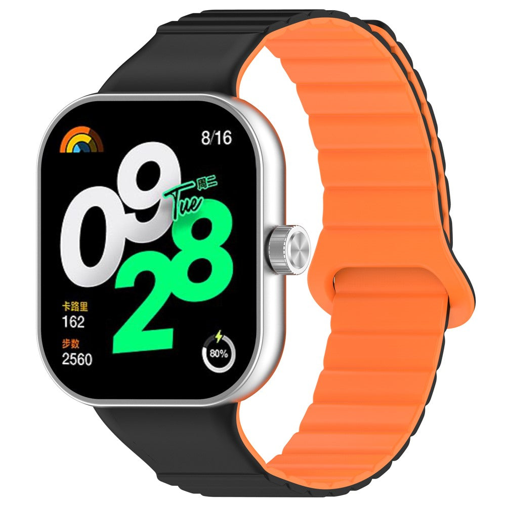 Silikone Universal Rem passer til Xiaomi Smart Band 8 Pro / Xiaomi Redmi Watch 4 - Orange#serie_10