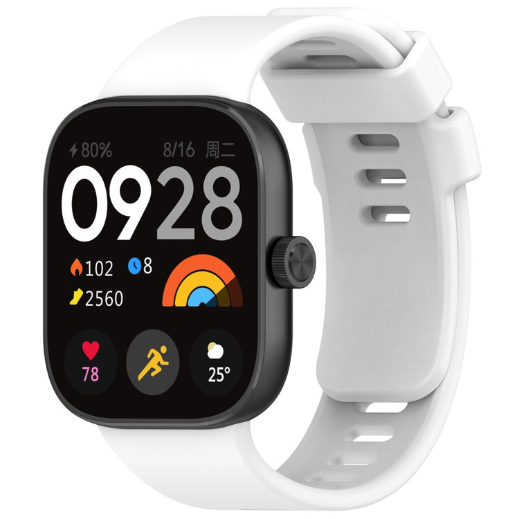 Silikone Universal Rem passer til Xiaomi Redmi Watch 4 / Xiaomi Band 8 Pro - Hvid#serie_3