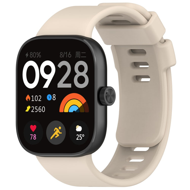 Silikone Universal Rem passer til Xiaomi Redmi Watch 4 / Xiaomi Band 8 Pro - Hvid#serie_11