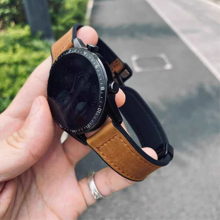 Mega Chill Smartwatch Genuine Leather Universel Strap - Brown#serie_4