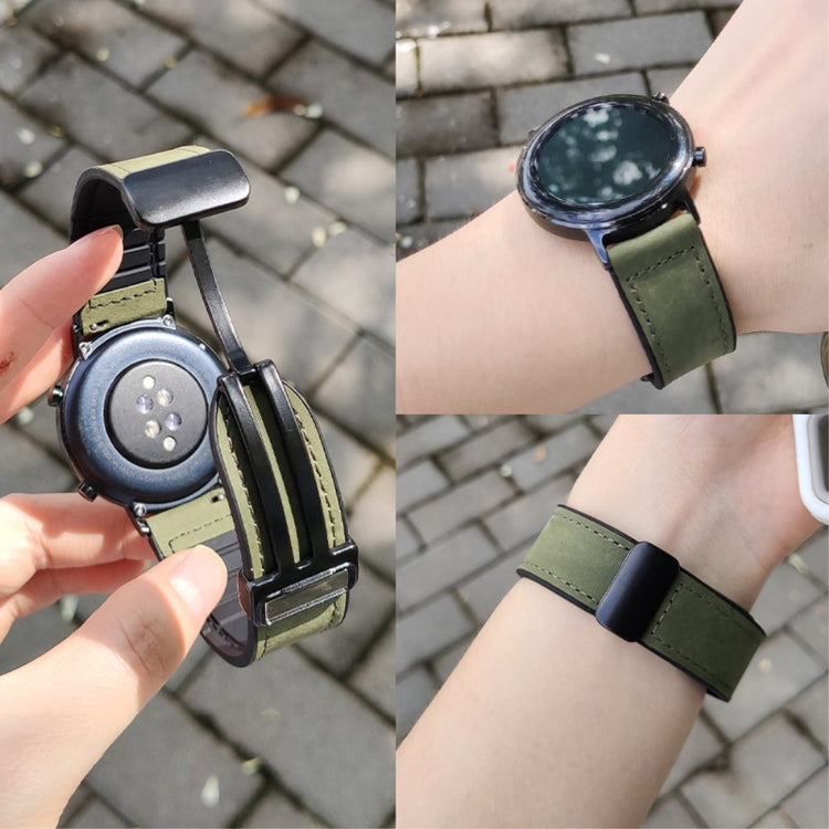 Mega Chill Smartwatch Genuine Leather Universel Strap - Silver#serie_5