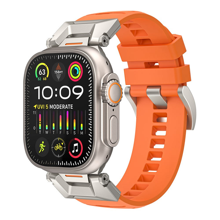 Super Agreeable Apple Smartwatch Silicone Universel Strap - Orange#serie_1