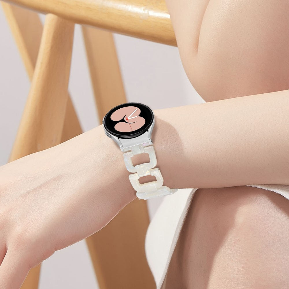 Very Elegant Samsung Smartwatch Plastic Universel Strap - White#serie_12