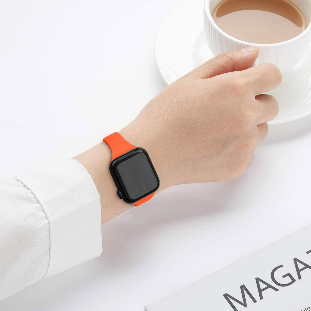 Incredibly Tough Apple Smartwatch Silicone Universel Strap - Orange#serie_2