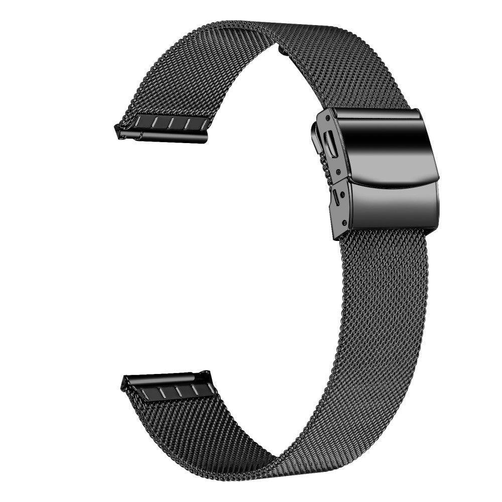 Garmin Vivomove Style / GarminMove Style Strap 20mm Stainless Steel Mesh Watch Band - Black#serie_007