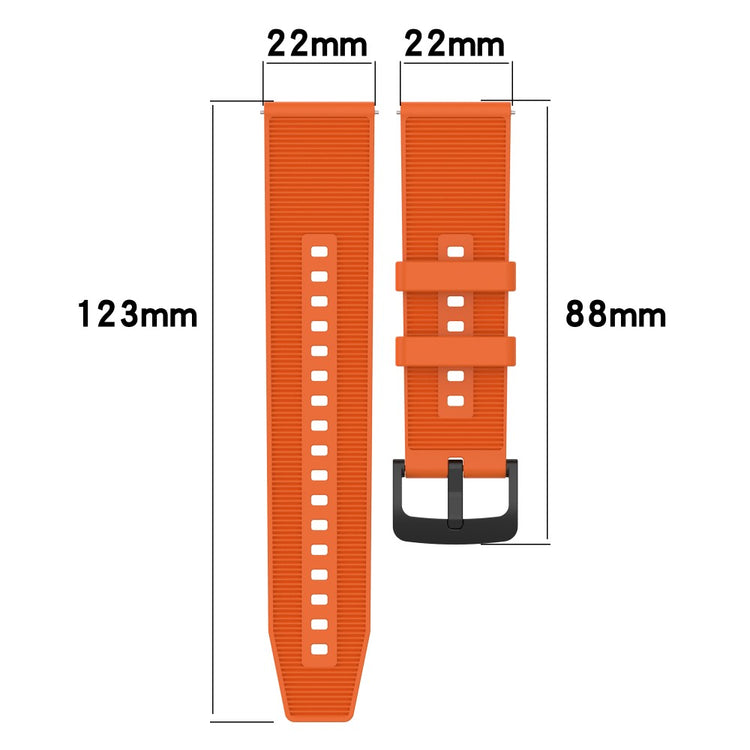 Elegant Smartwatch Silicone Universel Strap - Orange#serie_1