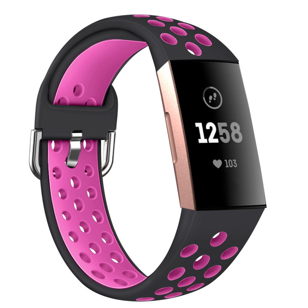 Fitbit Charge 3 / Fitbit Charge 4 Silicone Universel Strap - Pink#serie_10