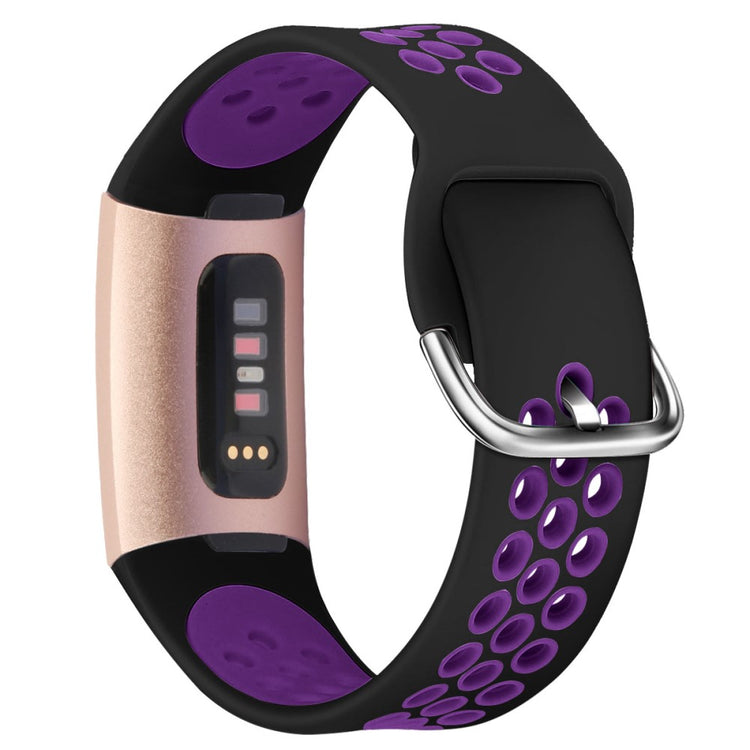 Fitbit Charge 3 / Fitbit Charge 4 Silicone Universel Strap - Purple#serie_11