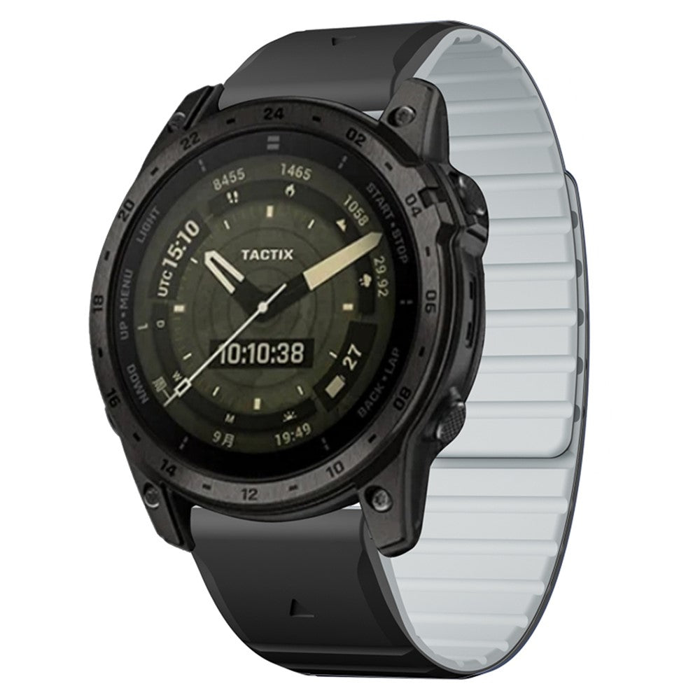 Super Durable Garmin Smartwatch Silicone Universel Strap - Black#serie_4
