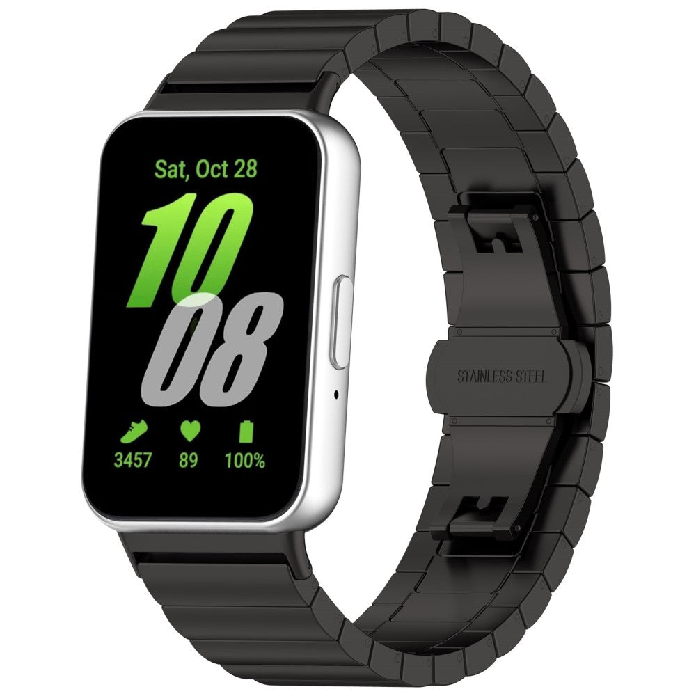 Strong Samsung Galaxy Fit 3 Metal Strap - Black#serie_2