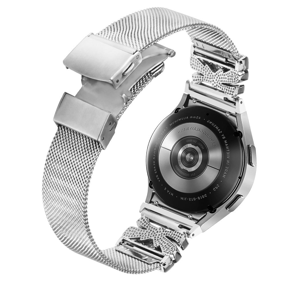 Stylish Samsung Smartwatch Metal Universel Strap - Silver#serie_133