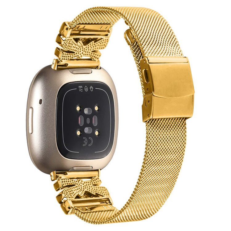 Sweet Fitbit Versa 4 / Fitbit Sense 2 Metal Universel Strap - Gold#serie_1