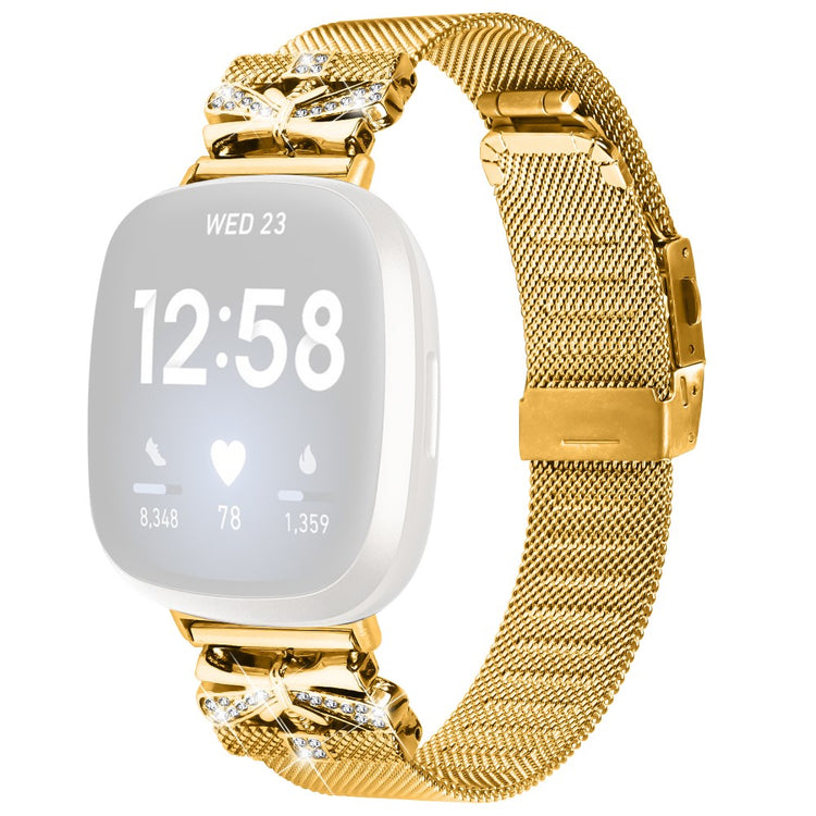 Cool Fitbit Versa 3 / Fitbit Sense 1 Metal Universel Strap - Gold#serie_1