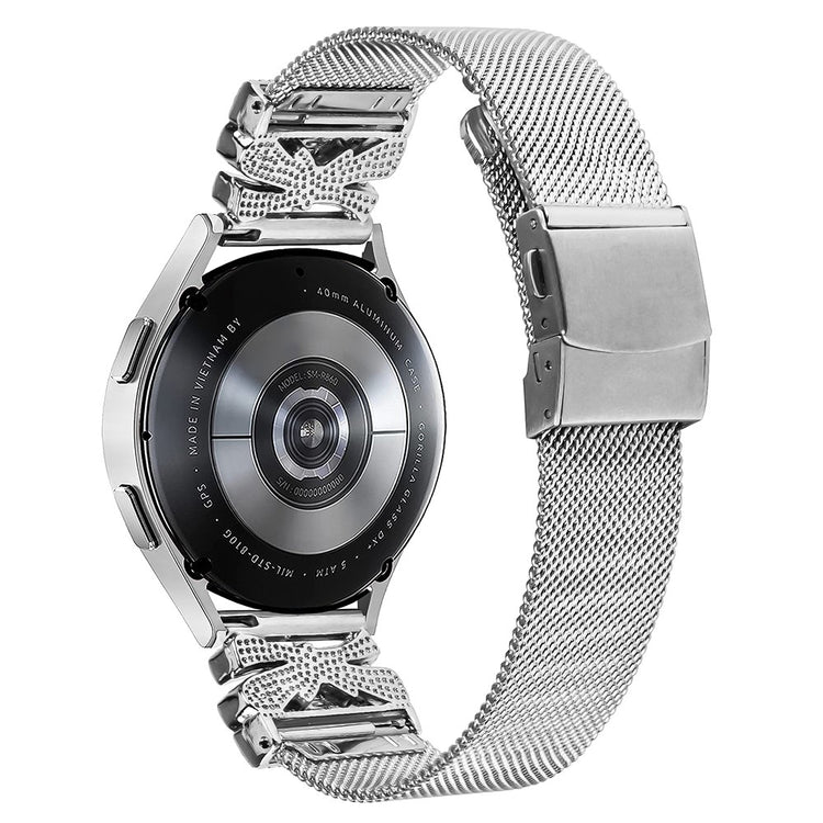 Absolutely Tough Garmin Smartwatch Metal Universel Strap - Silver#serie_020