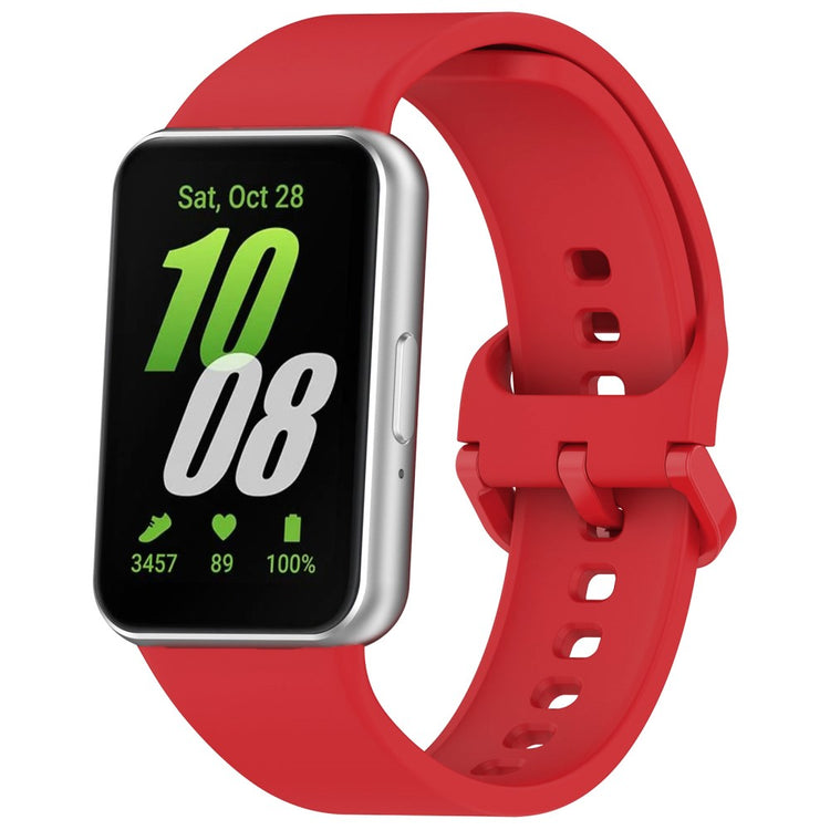 Super Pleasant Samsung Galaxy Fit 3 Silicone Strap - Red#serie_15