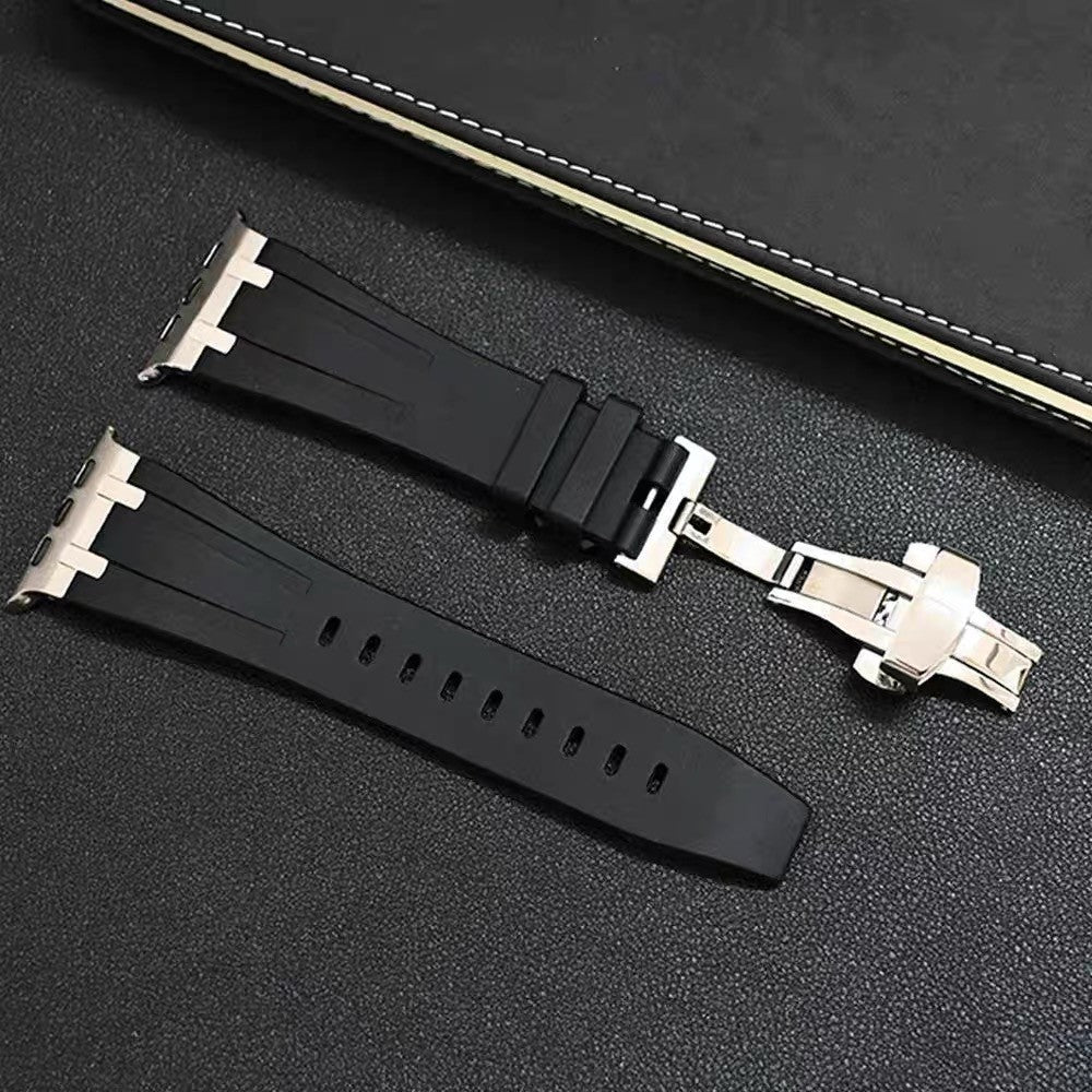 Very Fashionable Apple Smartwatch Silicone Universel Strap - Black#serie_1