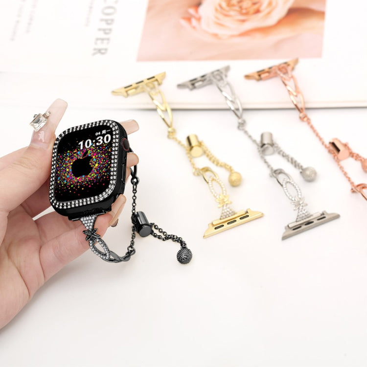 Super Fantastic Apple Smartwatch Rhinestone Universel Strap - Black#serie_1