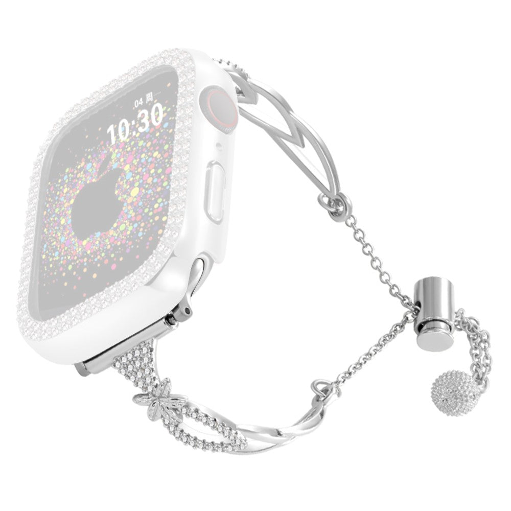 Super Reliable Apple Smartwatch Rhinestone Universel Strap - Silver#serie_4